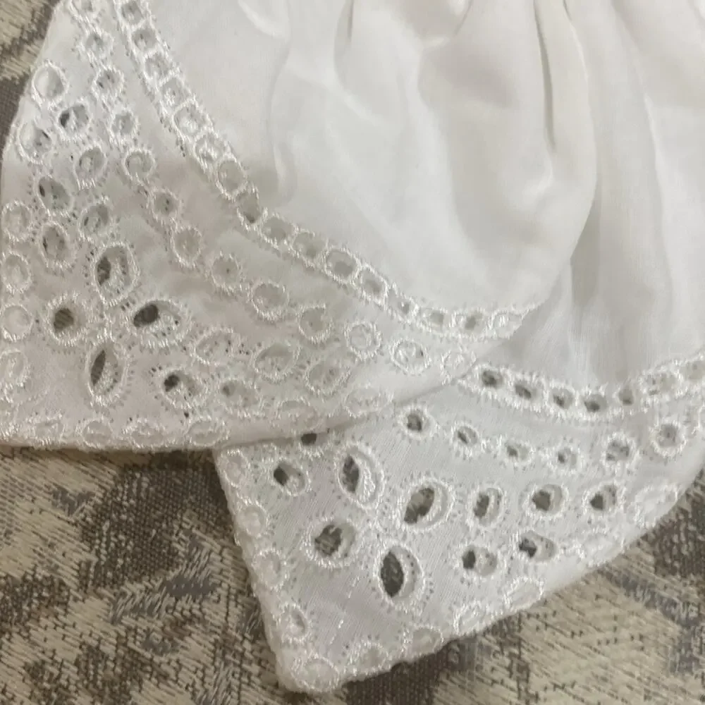 J. Crew white Eyelet bow hair clip Hair barrette